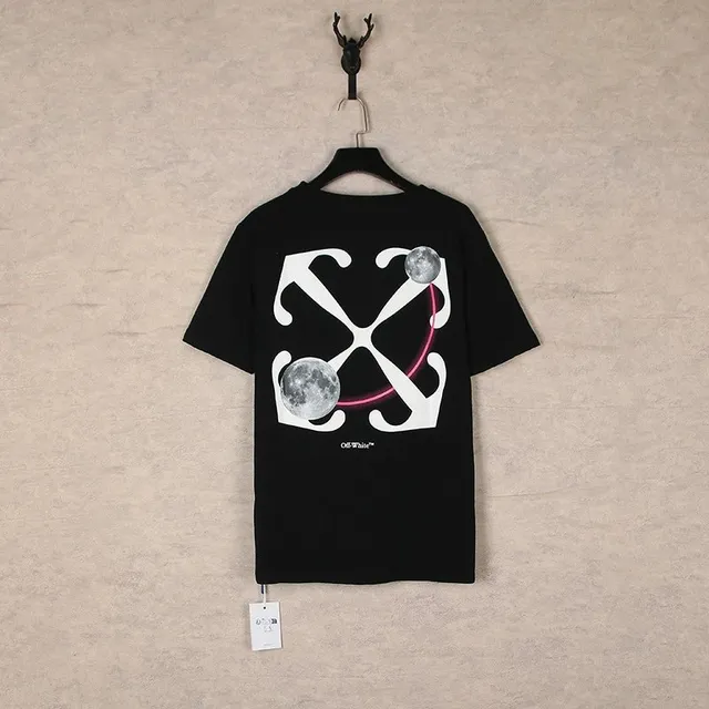 Off-White Graphic T-Shirt Moon Print