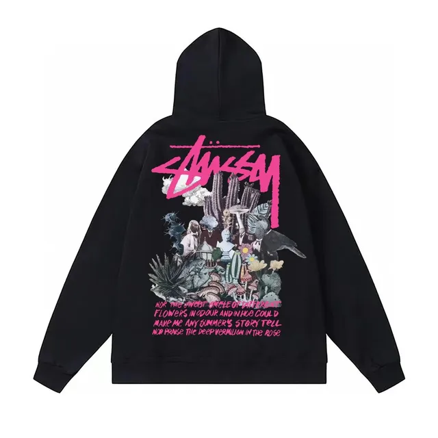 Stüssy Hoodie Cactus & Mushroom Graphic