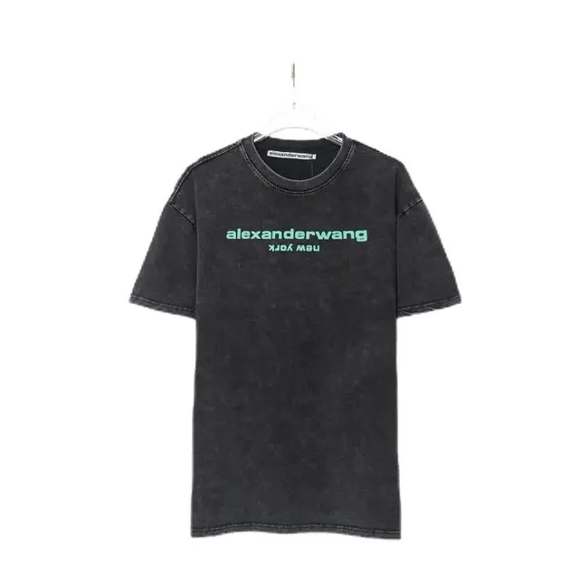Alexander McQueen Logo T-Shirt Acid Wash