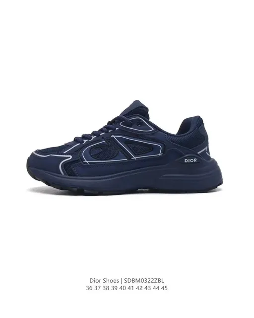 Dior B23 Low Navy with White Outline