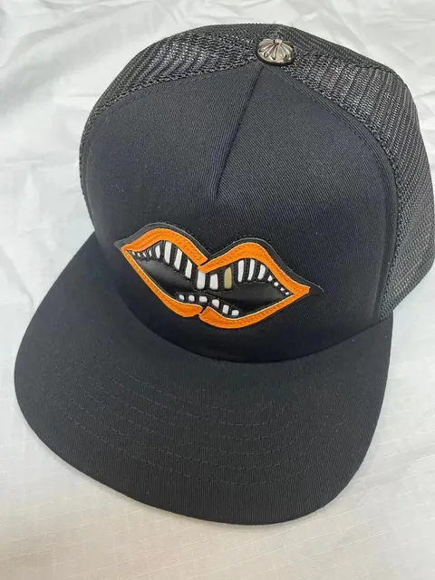 Chrome Hearts Trucker Hat Lips Patch
