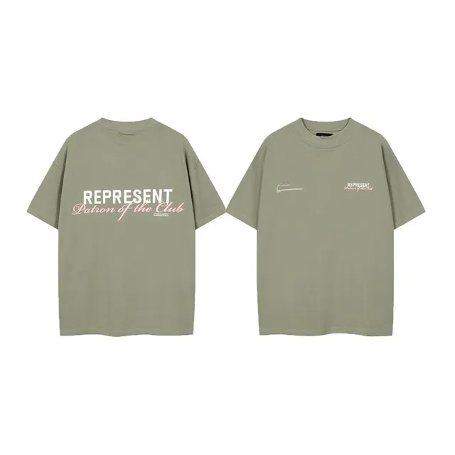 Represent Patron of the Club Tee Olive Green