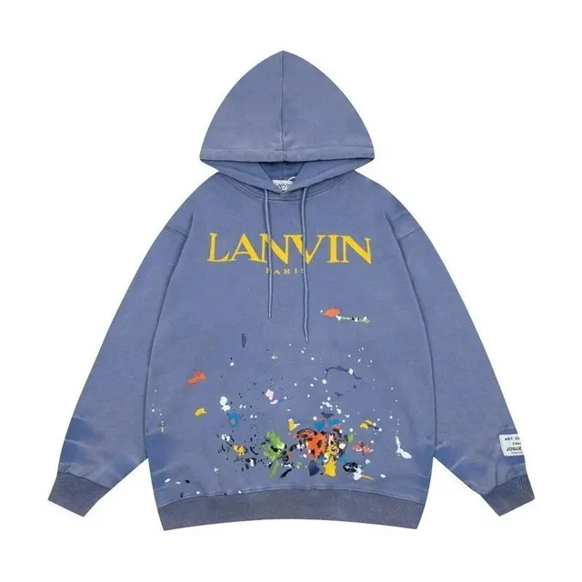 Lanvin Paint Splatter Hoodie Art Collaboration