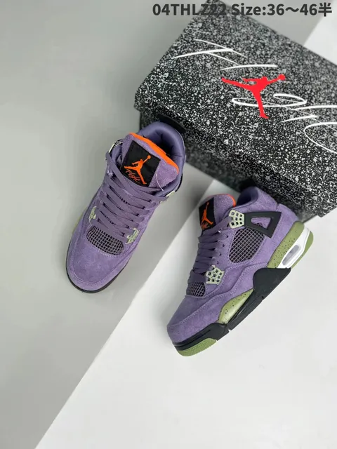 Air Jordan 4 Purple Thunder