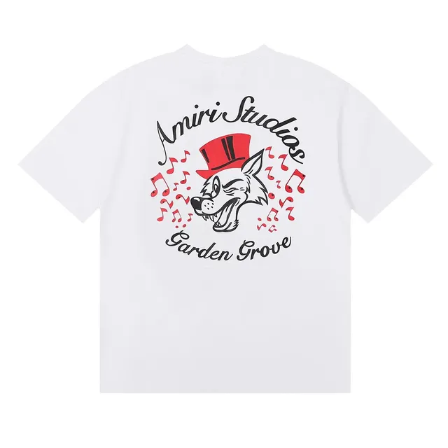 Amiri Graphic Tee Garden Grove Wolf