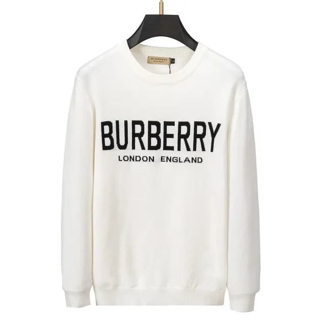 Burberry Knit Sweater Logo Intarsia