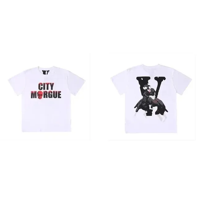 Vlone Graphic T-Shirt City Morgue Print