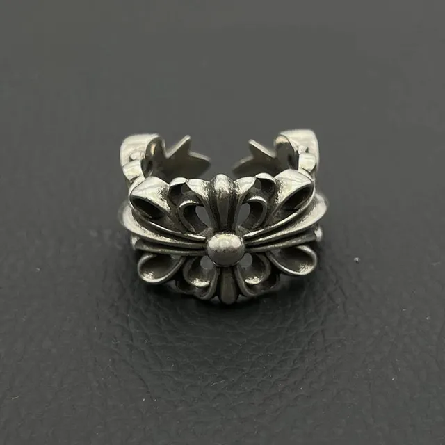 Chrome Hearts Floral Ring Silver