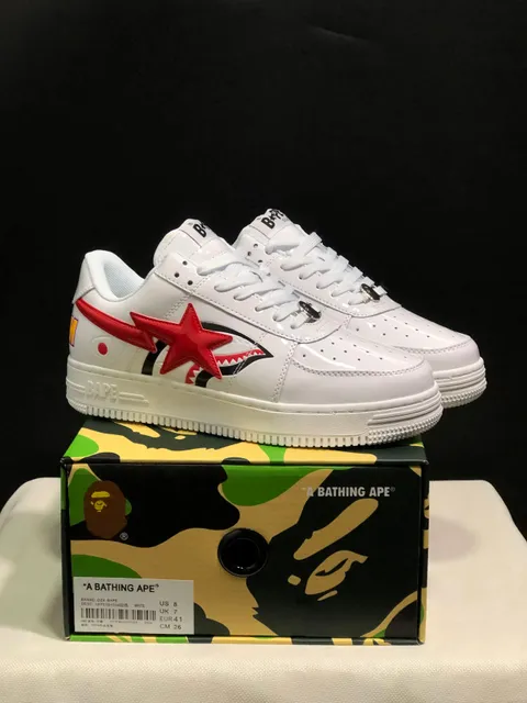 BAPE Shark Low Red Star
