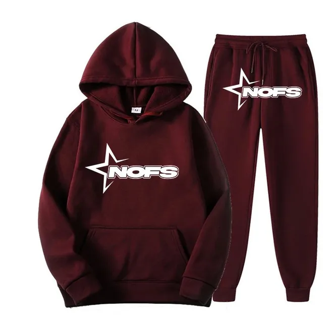 Corteiz Hoodie and Joggers Set Star Logo