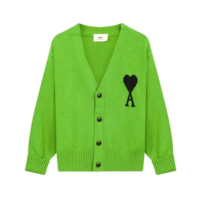 AMI Paris Cardigan Heart Logo