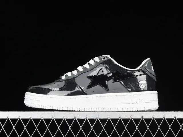 BAPE Shark Low Glossy Patent
