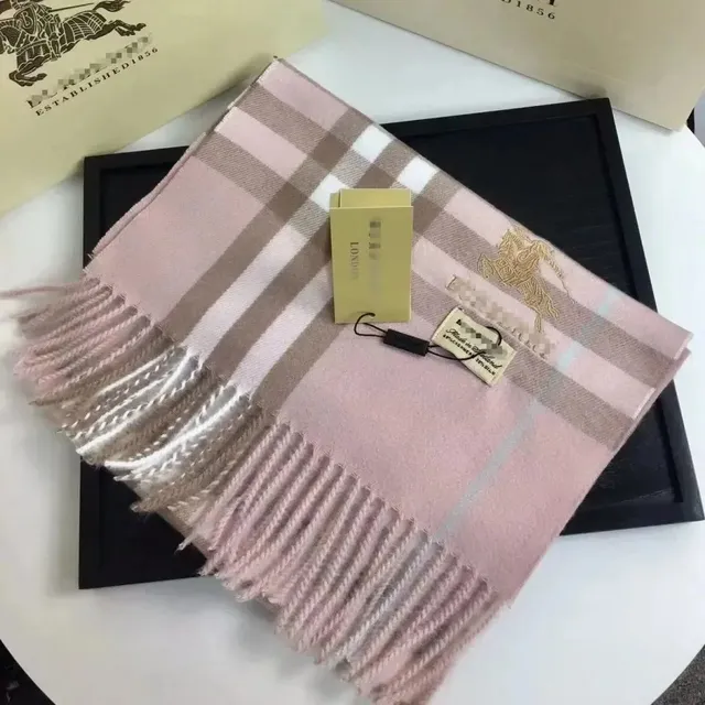 Burberry Classic Check Scarf Pale Pink Check
