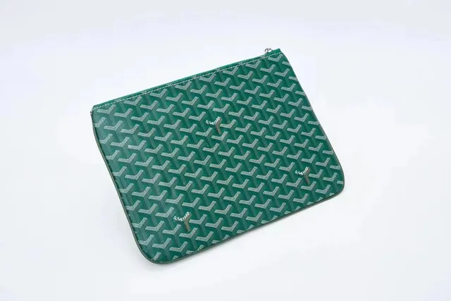 Goyard St. Louis Pouch Green Goyardine