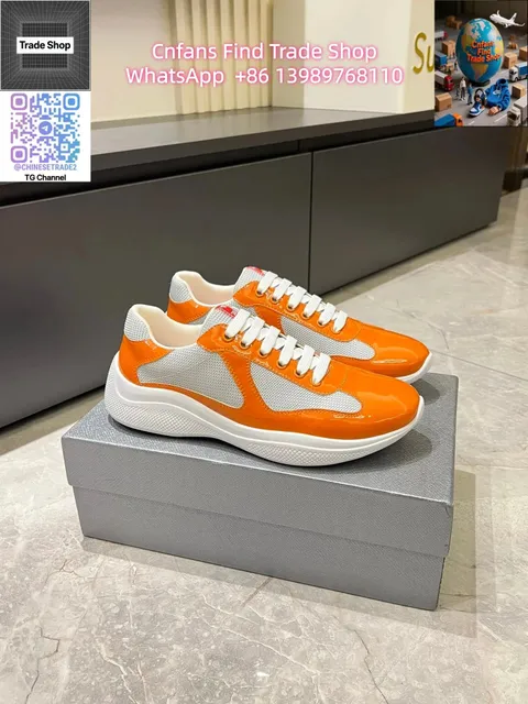 Prada Linea Rossa Orange Patent