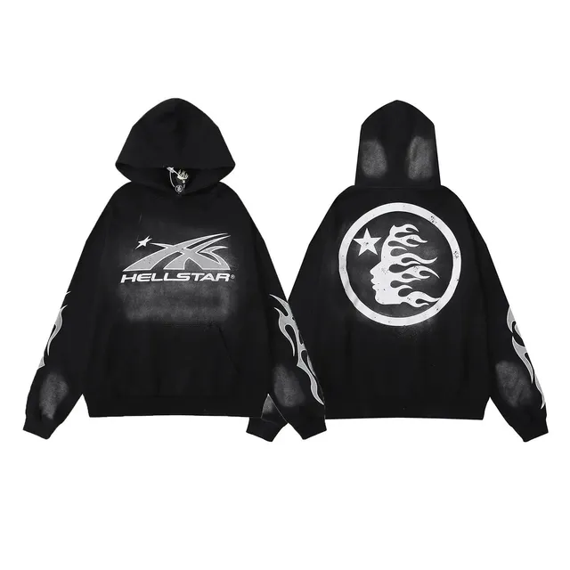 Hellstar Hooded Sweatshirt Flame Print