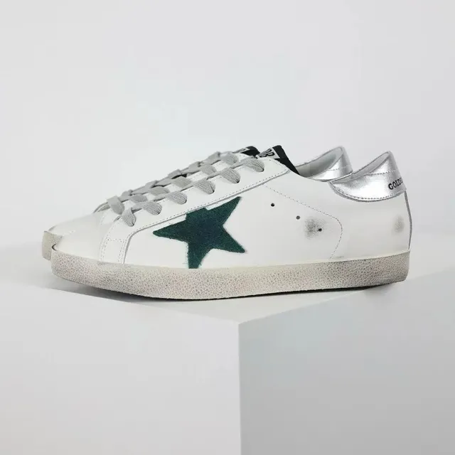 Golden Goose Superstar Green Star