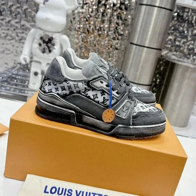 Louis Vuitton LV Trainer Monogram Denim