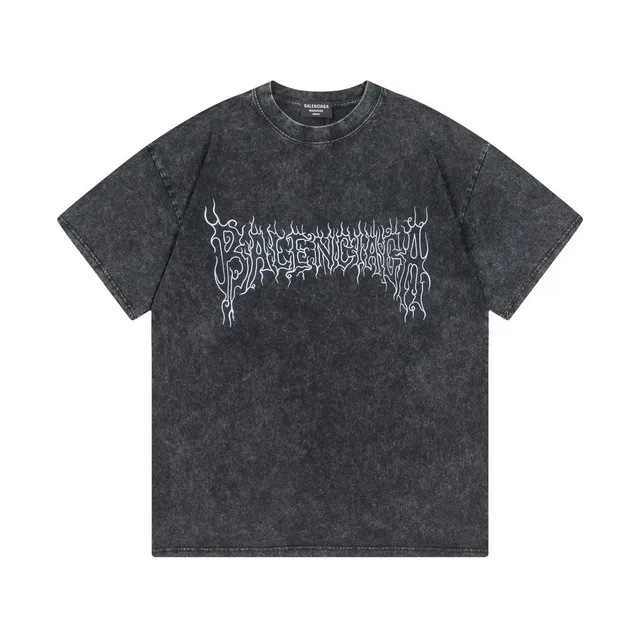 Balenciaga Graphic T-Shirt Acid Wash