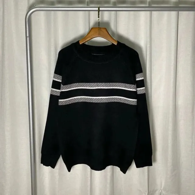 Knit Sweater Stripe Panel