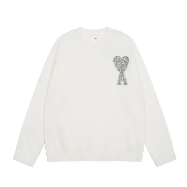 AMI Paris Knit Sweater Heart Logo