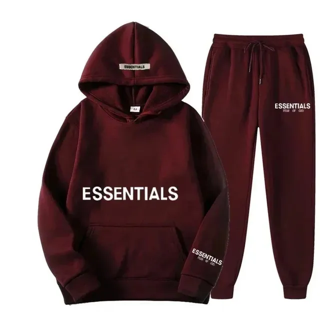 Fear of God Essentials Hoodie and Joggers Set Essentials Logo