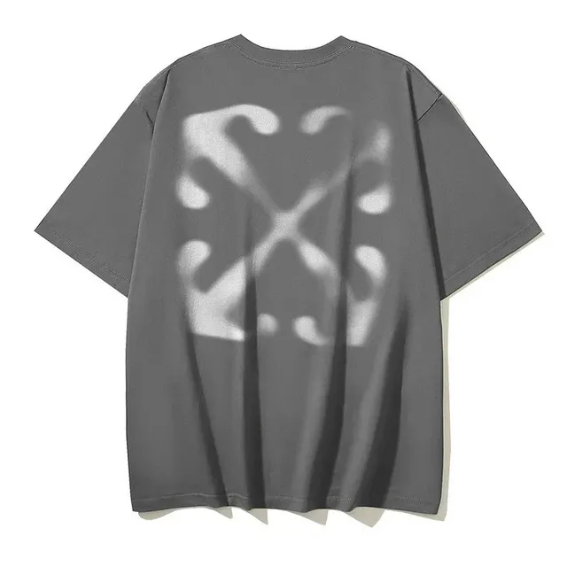 Off-White Oversized T-Shirt Diagonal Arrow Print