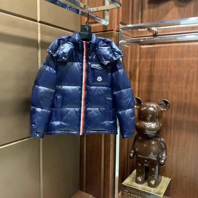 Moncler Puffer Jacket Logo Patch with Webbing Detail