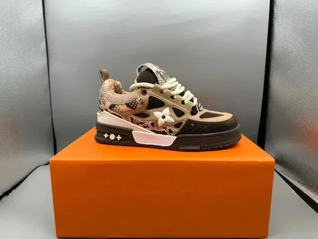 Louis Vuitton LV Trainer Snake Print