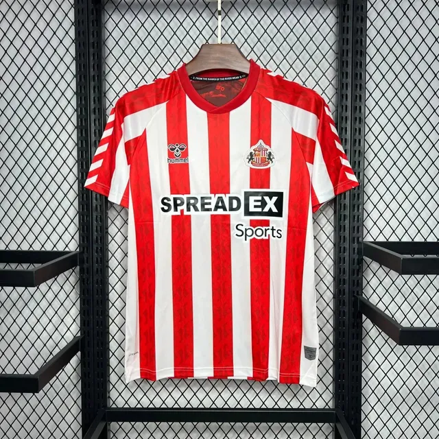 Hummel Sunderland AFC Home Jersey 2023-24 Red and White Stripes