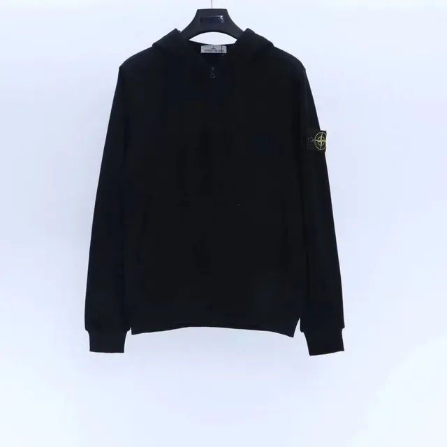 Stone Island Half-Zip Hoodie Black