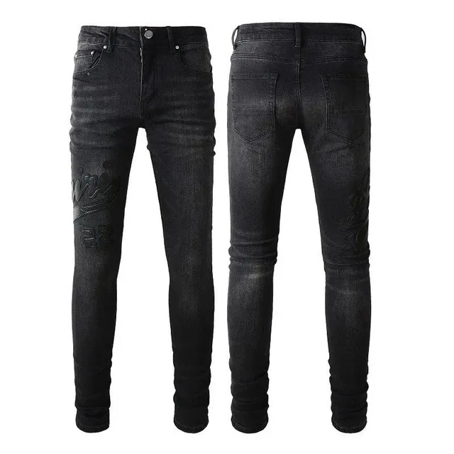 Balenciaga Slim Fit Jeans Embroidered Logo