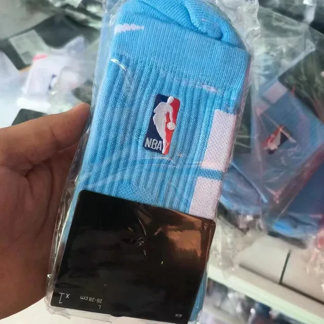 NBA Logo Sock Light Blue with NBA Patch