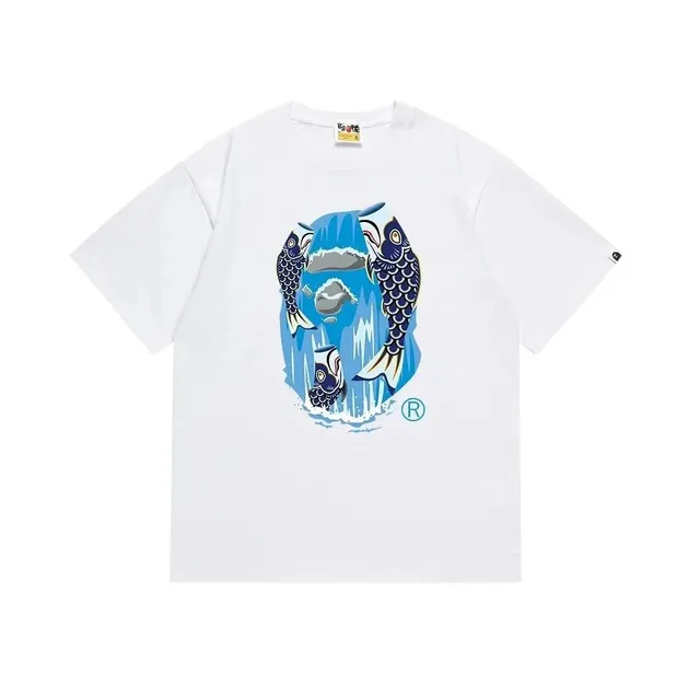 BAPE Shark Tee Koi Fish Graphic