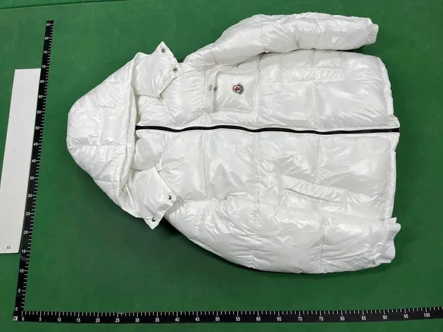 Moncler Down Jacket Shiny White
