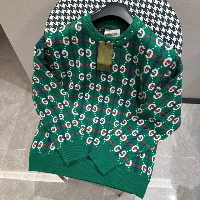 Gucci Knit Sweater GG Monogram Intarsia