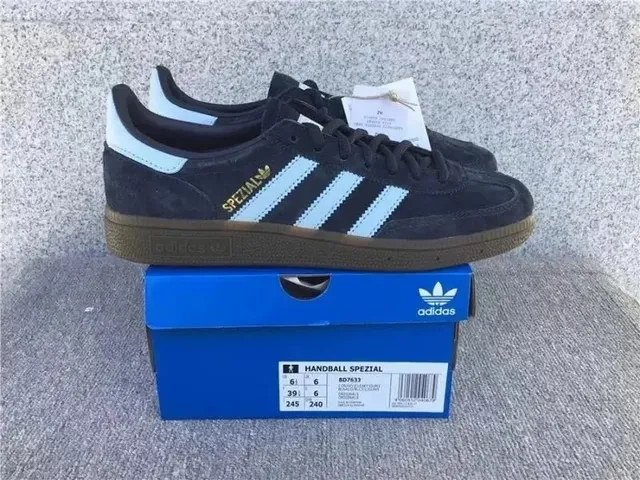 Adidas Handball Spezial Black Light Blue Gum