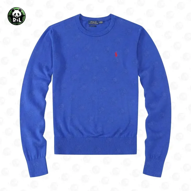 Polo Ralph Lauren Classic Fit Crewneck Sweater Solid Blue