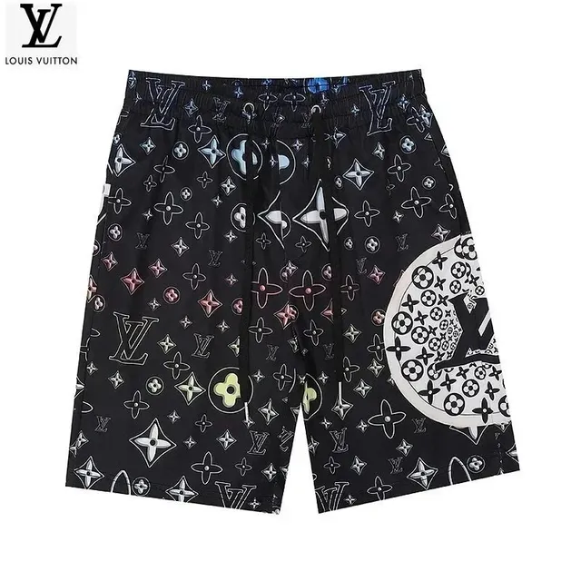 Louis Vuitton Monogram Print Shorts Multicolor Logo Print