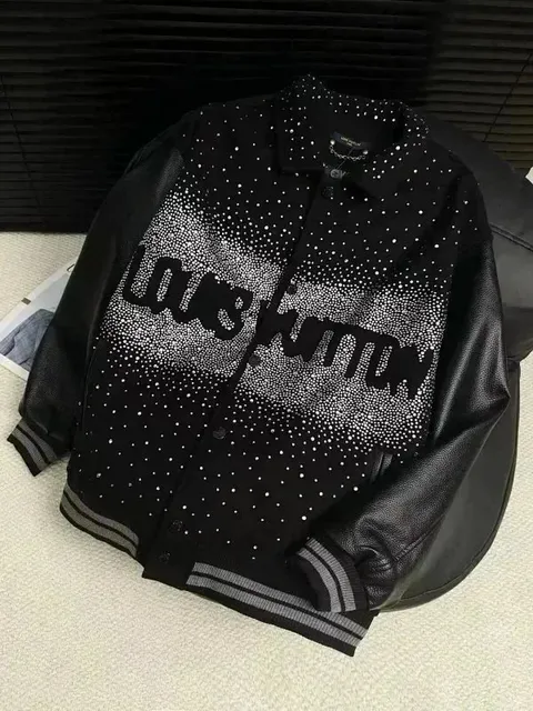 Louis Vuitton Varsity Jacket Crystal-Embellished