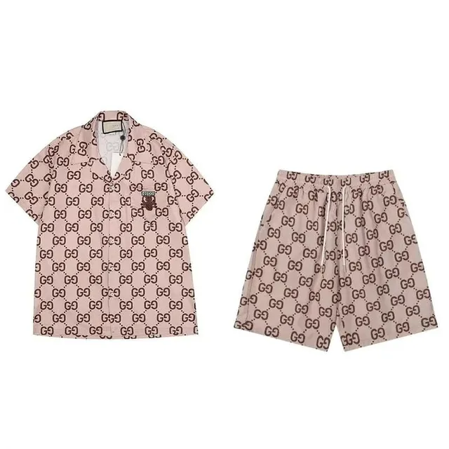 Gucci GG Print Set Brown Logo Pattern
