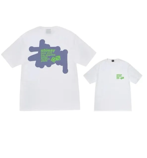 Stüssy Graphic T-Shirt World Cities Print