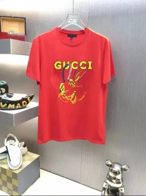 Gucci Graphic T-Shirt Rabbit Print