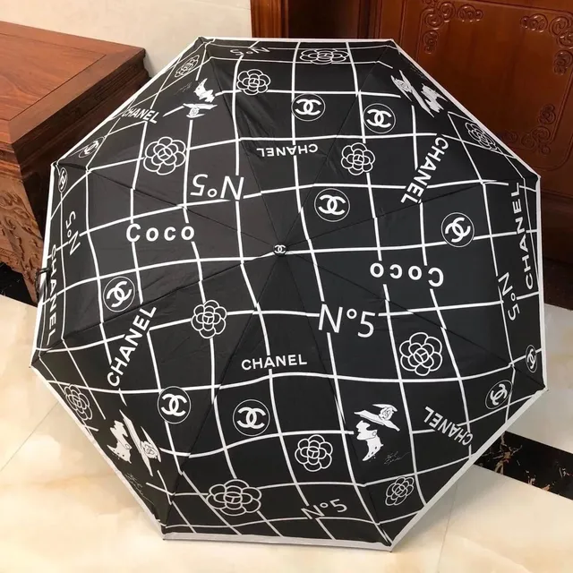 Chanel Umbrella Grid Print