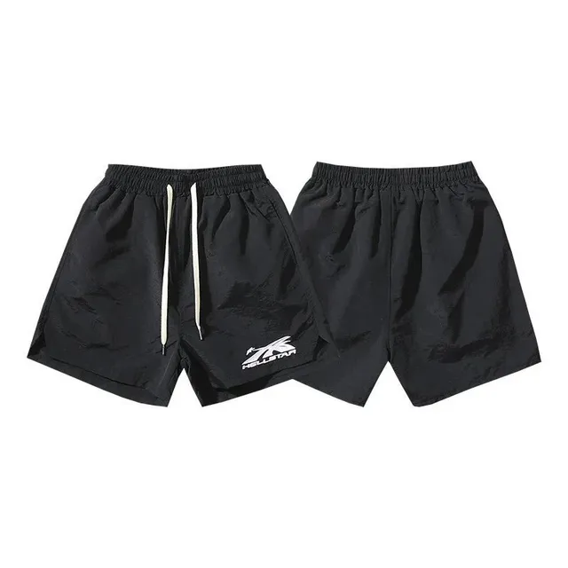 Hollister Drawstring Shorts Logo Print