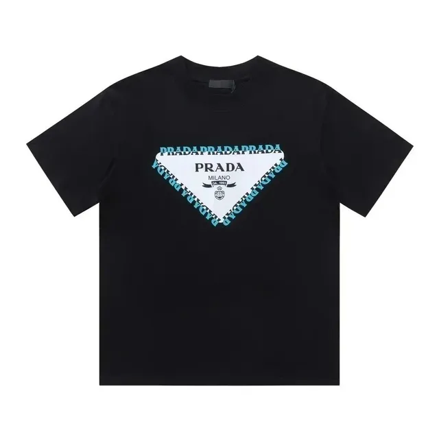 Triangle Logo Tee Prada Triangle Print