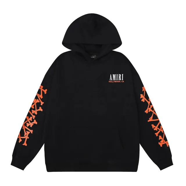 Amiri Hoodie Crossbones Sleeve Print