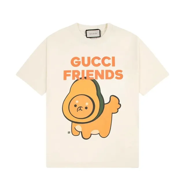 Gucci Friends Graphic Tee Avocado Dog Print