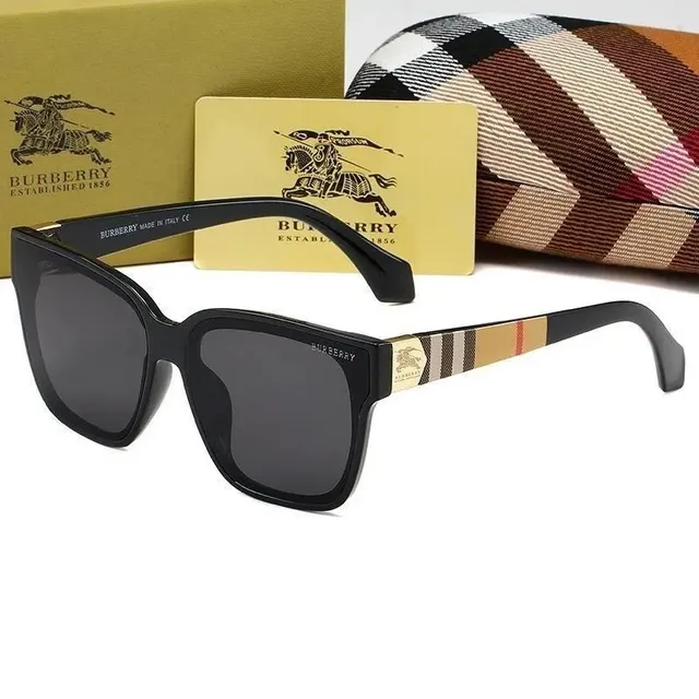 Burberry Sunglasses Checkered Temple