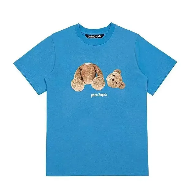 Palm Angels Bear Graphic Tee Teddy Bear Print
